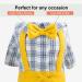 HOODDEAL XL Yellow Pet Jumpsuit with Bowtie | Stylish Dog Shirt for Weddings & Birthdays - Buy Online on GoSupps.com