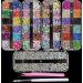 5000 pcs Colorful Nail Art Rhinestones Kit with Tweezers and Brush - Multicolor Gems Design Set - Buy Online on GoSupps.com