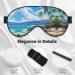 Hawaii Beach Print Ultra-Soft Light-Blocking Eye Mask | Optimal Comfort for Restful Sleep - Buy Online on GoSupps.com