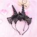 Lurrose Unicorn Headband - 2 Pieces Cat Ear Headbands for Birthday Halloween Easter Parties - International Shipping Available - Buy Online on GoSupps.com