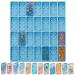 Domino Mold for Epoxy Domino Mold for Resin Candy Molds Clay Mold Dominoes Molds 28 Cavities Silicone Mold for Pendant Epoxy Molds Cake Jewelry Making Tool (Blue,125 Gram)