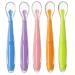 Soft Silicone Baby Spoon Set - 5 Colorful Pieces for Easy Eating | Ideal for 0+ Months - Buy Online on GoSupps.com