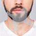 Barte template for men beard forming tool beard template instructions hairline optimizers beard tore template barber line up beard form (transparent)