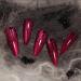 Shop Halloween Press on Nails - Long Almond & Stiletto Designs | 24pcs Black Spider Web & Red Fake Nails for Women - Buy Online on GoSupps.com