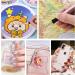 benote Diamond Art Pen  Twist Drill Pen Diamond Art Tools with Square and Round Pen Tips Multi Replacement Pen Heads Wax  for Art DIY Craft Adults or Kids - B9 Rose Gold - Buy Online on GoSupps.com