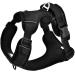 Funpetic dog harnesses 2022 - anti -train dishes reflective padded and breathable - breast dishes for small medium -sized and large dogs (XL) Black XL