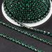 10 Yards Dark Green Rhinestone Trim SS18/4.0mm Chain for Wedding Crafts - Jerler - Buy Online on GoSupps.com