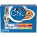 PURINA ONE Sterilized Cat Tapered in Sauce Assorted Flavors Chicken Beef Salmon and Turkey Meal Bags for Adult Cats 8 x 85g |