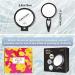MIYADIVA 6 Inch 20X Magnifying Hand Mirror with Handle - Portable Travel Mirror for Women - Foldable Double Sided Design - Black - Buy Online on GoSupps.com