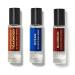 Mini Cologne Set for Men by Bath + Body Works - Mahgany Teakwood Ocean and Bourbon - 0.5 fl oz / 15 mL each