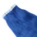 Buy 60cm Blue Tape-in Hair Extensions | 100% Remy Real Hair | Novon Hair Extensions - 60 Tresses 150g Total - Buy Online on GoSupps.com
