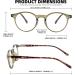 FEISEDY Vintage Round Blue Light Blocking Glasses for Men & Women - TR90 Frame Clear Computer Eyewear B9086 47mm Green - Buy Online on GoSupps.com