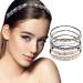 Zoylink 5-Piece Elastic Hair Bands & Crystal Rhinestone Head Chain - Multicolored Hair Accessories for Women - Buy Online on GoSupps.com