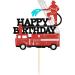 Ercadio 1 Pack Fireman Cake Toppers Fire Department Cake Picks for Fire Theme Baby Shower Birthday Party Cake Decoration Supplies Pattern-3 - Buy Online on GoSupps.com