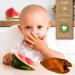 Mimadu Bio GOTS Baby Muslin Towel 25x25 cm | 100% Organic Cotton | Super Soft & Absorbent | Eco-Friendly Baby Care | Mini Wash Cloths - Buy Online on GoSupps.com