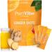 All About Juicing Ginger Shots with Pineapple & Turmeric - Superfood Juice Powder - Immunity Digestion & Energy Support - 15 Wellness Stick Packs - PuriVibe 0.17 Ounce (Pack of 15)
