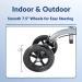 KneeRover Ultra Knee Walker - Lightweight Steerable Knee Scooter with Basket | Platinum Gray - Buy Online on GoSupps.com