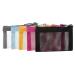 Patu Mini Zipper Mesh Bags, 3" x 4", Size XS / A8, 5 Pieces, Keychain Pouch Key Holder, Coin Purse, Clear Travel Kit Small Item Cosmetic Organizer, Assorted Colors XS (5 pcs)