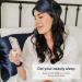 Buy Pure SOL Silk Sleep Mask | 100% Mulberry Silk Eye Mask for Travel & Sleep | Navy Color - Buy Online on GoSupps.com