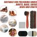 3pc Horsehair Shoe Brush Set + Plush Polishing Glove - For Boots, Shoes, Car Seats & Sofas - Buy Online on GoSupps.com