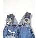 KIDSCOOL SPACE Flower Embroidered Denim Overalls for Baby & Little Girls, Blue (2-3 Years) | Washed Cotton | Style 2182 - Buy Online on GoSupps.com