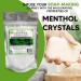 Buy 100% Pure Organic Menthol Crystals - Natural Spa Quality | 4OZ Resealable Bag - International Shipping Available - Buy Online on GoSupps.com