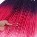 Ombre Red Pre-Looped Box Braids Crochet Hair 6 Packs 24 Inch 3X Goddess Senegalese Twist Kanekalon Braiding Hair Extensions - Purple/Red/Pink - Buy Online on GoSupps.com