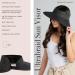 San Diego Hat Company Women's Adjustable Packable Roll-Up Visor - Black - Buy Online on GoSupps.com