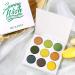DE'LANCI Green Eyeshadow Palette 9 Color Shimmer Matte Eyeshadow Pallet Highly Pigmented Forest Green Yellow Eyeshadow Makeup Waterproof & Long Lasting