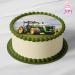J & M Deco Edible Cake Topper | Tractor Motif Birthday Decoration | 20cm Fondant Cake Decor - Perfect for Birthdays & Celebrations - Buy Online on GoSupps.com