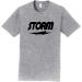 Storm Bowling Black Logo Athletic Heather T-Shirt | 90% Cotton | Design 00BC | Large - Buy Online on GoSupps.com