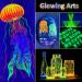 Rhea Arcas Glow in The Dark Powder - 12 Pack Luminous Mica Pigment for Epoxy Resin, Nail Polish, Acrylic Paint, DIY Crafts & Theme Parties - Fluorescent Dye for Art Projects - Neon Colors - Buy Online on GoSupps.com