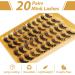 20 Pairs Fluffy Faux Mink Dramatic Eyelashes - 5 Styles, 20mm Wispy Volume Pack by TOOCHUNAG - Buy Online on GoSupps.com