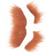 fake moustache Self Adhesive Beard Eyebrow Set for Costume Festivals - Easy to Use and Remove Brown Suitable for Adults and Children - Buy Online on GoSupps.com