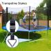 Uekars Heavy Duty Trampoline Stakes - Set of 4 | Corkscrew Shape Steel Anchors for Trampolines, Tents, and Swing | Ground Wind Stake with Belt Straps - Buy Online on GoSupps.com
