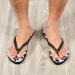 Shop Mnsruu Paw Print Flip Flops | Ideal for Home Hotel Spa & Travel - Unisex Footwear - Buy Online on GoSupps.com
