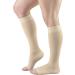 Truform 20-30 mmHg Aloe Infused Compression Stockings - Knee High Open Toe Beige Large - 1 Pair for Optimal Support - Buy Online on GoSupps.com