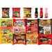CNMART Samyang Hot Chicken Buldak Ramen HALAL/Pack of 10 Instant Noodles + 1 Free Bottle Samyang Sauce - Assorted 10 Different Flavours Case