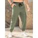 Elegancity Men's Cargo Jogger Work Pants with Drawstring and Pockets - Regular Fit Sweatpants (Sizes 38-46) - 32, A-Green - Buy Online on GoSupps.com