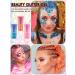 EBANKU 3Pcs Face Glitter Gel Set - Mermaid Sequins Chunky Glitter Liquid with Brushes - Festival Party Makeup Decoration - Blue/Orange/Pink - Buy Online on GoSupps.com