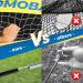 Folding Pop Up Soccer Goals Set 2 Pack - Portable Nets with Carrying Bag for Kids Indoor & Outdoor Games - Yellow & Blue - Buy Online on GoSupps.com