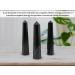 Black Tourmaline Crystal Tower 2-3 Inch - Natural Healing Obelisk for Reiki and Crystal Grid - Buy Online on GoSupps.com