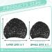 Geosar 4 Pcs Mesh Crochet Hair Net Rayon Knit Hair Wraps - Black Hair Accessories for Women - Buy Online on GoSupps.com
