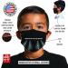 Extra Small & Small Black Camouflage Reversible Cloth Face Mask - Washable Reusable USA Made - Buy Online on GoSupps.com