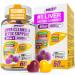 Liver Cleanse Detox & Repair Gummies - 29-in-1 1500mg Milk Thistle Supplement with Beetroot Dandelion Artichoke, Vegan Gummy with NAC TUDCA Vitamins Supports Immune, Boosts Energy, Gut Health, 60 ct Mixed(Orange+Grape) 60 C