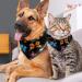 Shop Unique Dog Hollow Cloth with Abstract Butterfly Pattern - Triangular Bibs for Small Medium & Large Dogs and Cats - 2-Piece Set in Multi-Colors - Buy Online on GoSupps.com