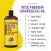 Organic 32 fl oz Grapeseed Oil: Cold Pressed, Non-GMO, Hexane-Free - Natural Lightweight Oil for Skin and Hair - Ideal Carrier for Massage & Aromatherapy - Buy Online on GoSupps.com