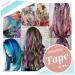 Runature Teal Tape Extensions - 45cm Real Hair Green Hair Extensions | 10 Pieces 25g Color #Teal - Premium Quality Tape In Extensions - Buy Online on GoSupps.com