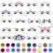 SIQUK 20 Sheets Face Jewels Mermaid Face Gems Jewels for Face Self Adhesive Crystal Face Stickers Jewel with 20 Jars Chunky Face Glitter for Festival Rave Carnival Party Fashion