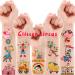 Partywind 32 Styles Circus Metallic Glitter Temporary Tattoos for Kids, Carnival Circus Theme Party Supplies Favors Decorations,Halloween Carnival Games Prize Goodie Bags (2 Sheets)
